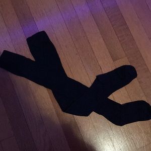 black knee socks